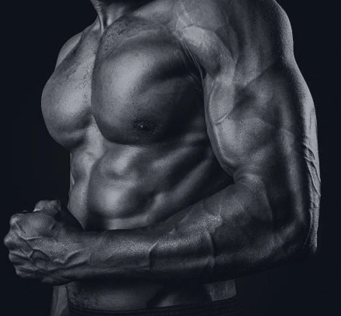 Man supporting his wellness routine